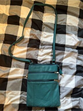 Teal Crossbody Shoulder Bag - Women
